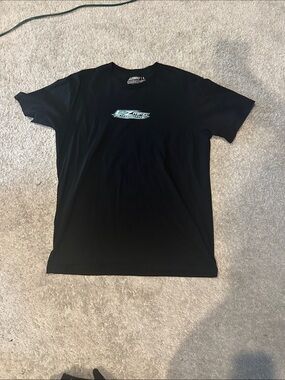 Black Graphic Logo T-Shirt - Size L
